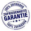 zufriedenheitsgarantie 100% zufrieden stempel