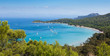 Panoramic view of Porquerolles island in France Panoramic view of Porquerolles island in France