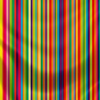 Elegantly flowing satin fabric with retro stripes