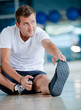 Man stretching