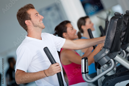 Photo: People at the gym People at the gym