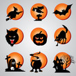 Vector: set vector symbol for halloween set vector symbol for halloween