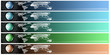 Collection of world 5 banners