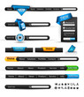 Set of modern original style search banners Set of modern original style search banners