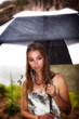 Photo: Girl in summer rain Girl in summer rain