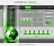 High Tech Web Template with a 3D earth High Tech Web Template with a 3D earth