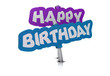 happy birthday tag, white background happy birthday tag, white background