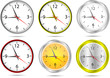 Vector: Vector office clocks Vector office clocks