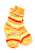 Pair of child's striped socks