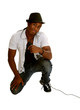 Rapper Singer with Microphone