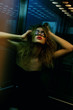fashionable woman in nightclub fashionable woman in nightclub