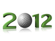 2012 golf design on white background