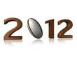 2012 rugby design on white background 2012 rugby design on white background