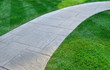 Lawn and pathway