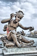 Girl sculpture, of Alexander III Bridge in Paris