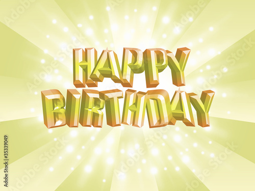 Illustration: Happy Birthday! Happy Birthday!