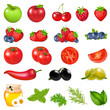 Vettoriale: Fruits And Vegetables Fruits And Vegetables
