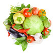 fresh vegetable with leaves