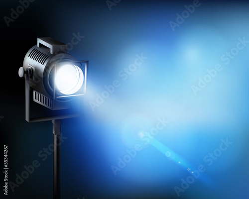 Vector: Spotlight. Vector illustration. Spotlight. Vector illustration.