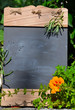 Tafel  Kräuter Garten