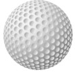 Golfball in 3D Optik
