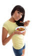 Healthy Living eating a nutritious breakfast