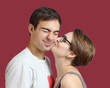 peck on the cheek