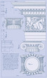 Hand draw sketch ionic architectural order