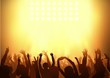 Crowd dancing on a party - background illustration