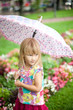 Little girl with umbrella