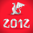 Origami Dragon with 2012 Year