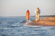 Photo: Sunset with horse at the beach Sunset with horse at the beach