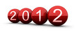 2012  vœux 3d boules rouges
