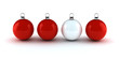 Illustration: red white xmas balls red white xmas balls
