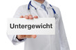 Untergewicht