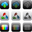 Square modern app icons.