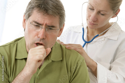 Photo: Homme - Examens respiratoires Homme - Examens respiratoires