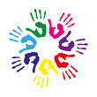 Kreis Handabdrücke