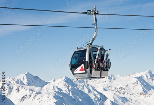 Photo: Ski resort Solden. Austria Ski resort Solden. Austria