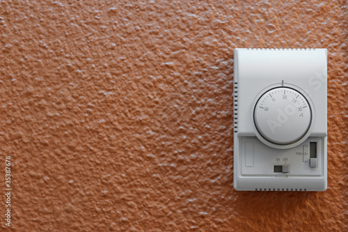 Photo: Air conditioning control panel on wall Air conditioning control panel on wall