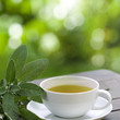 Photo: Sage tea served on the terrace Sage tea served on the terrace