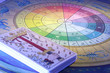 Photo: Tarot Cards and Zodiac Wheel Tarot Cards and Zodiac Wheel