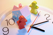Foto: Figures and Toy House on Clock Figures and Toy House on Clock