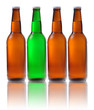 Foto: Beer bottles isolated on white background Beer bottles isolated on white background