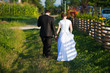 Young married couple walking Young married couple walking