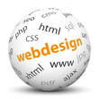 3D Kugel, Webdesign, HTML, CSS, PHP, CMS, SQL, SEO