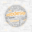 Webdesign Kugel, TagCloud, Hintergrund, Suchbegriffe