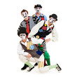 portrait of motley mimes