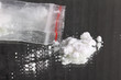 Cocain pile and pocket with cocain