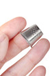 Photo: Thimble on middle finger Thimble on middle finger